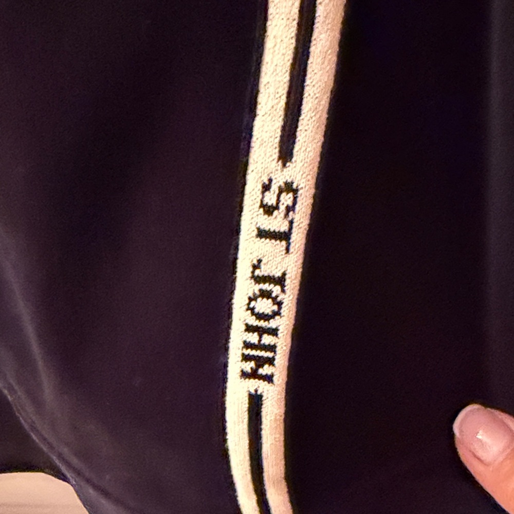 St. John Sport Black velour jacket - Picture 3 of 7